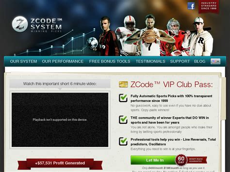Zсode System Automated Winning Sports Picks .